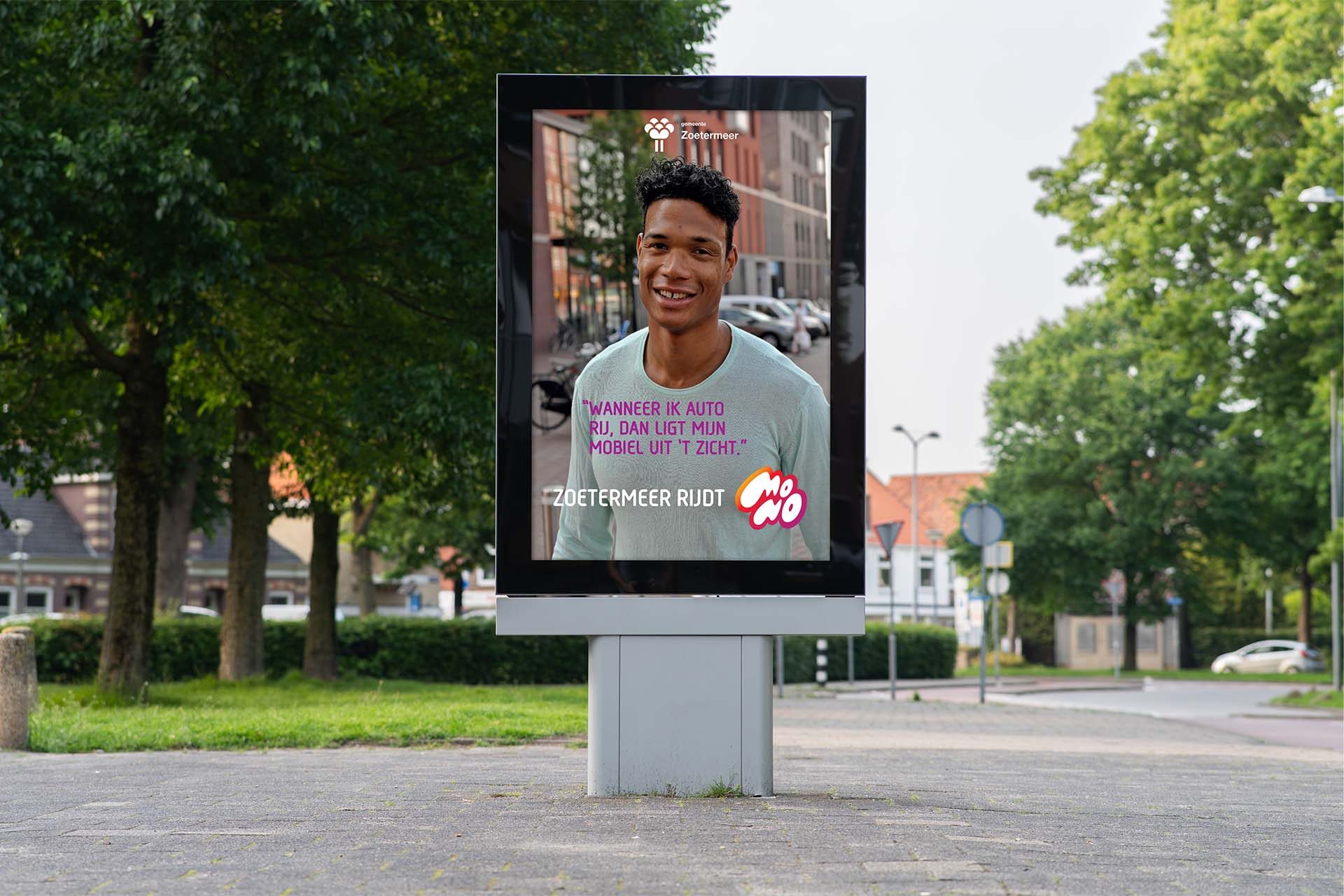 Visuel outdoor du projet Ik rij MONO